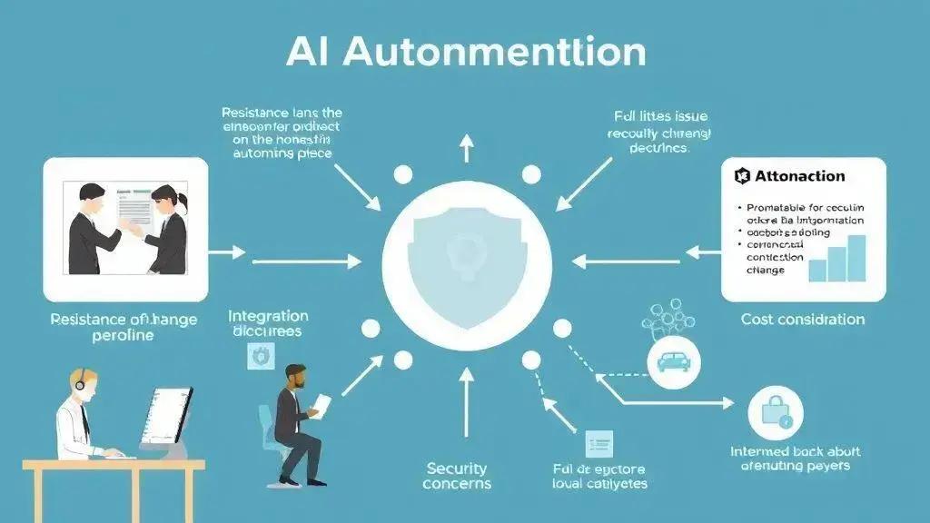 Desafios na implementação de automação com IA