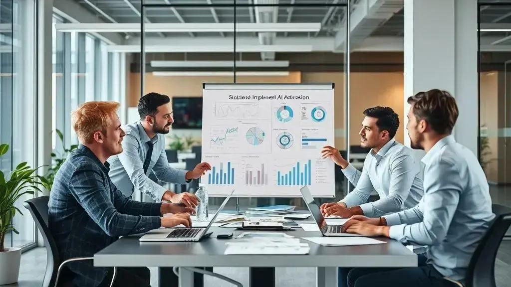 Passos para implementar automação com IA