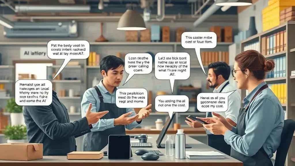 Desafios da implementação de IA em empresas locais Desafios da implementação de IA em empresas locais